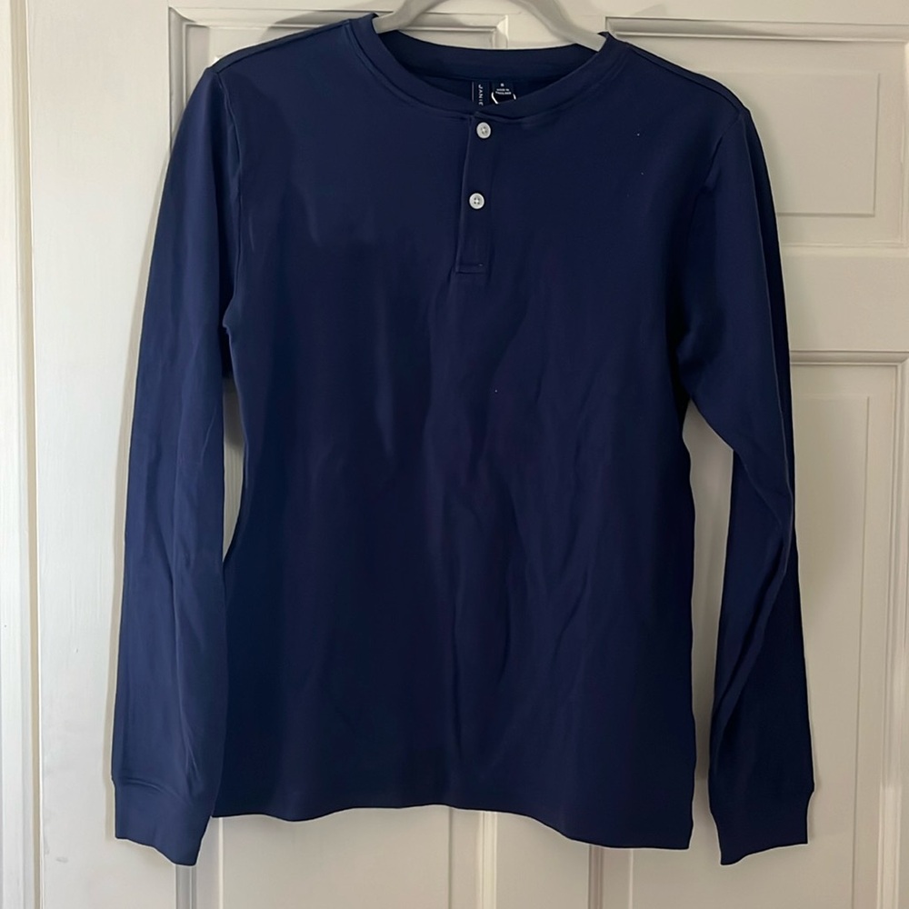Navy Blue Henley Tee - Janie and Jack
